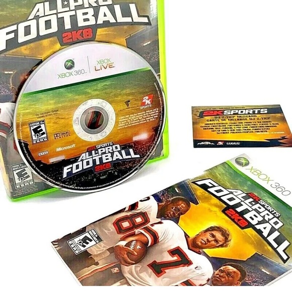 2K Sports All-Pro Football 2K8 Microsoft Xbox 360 Year 2007 Complete CIB Tested - Picture 8 of 12